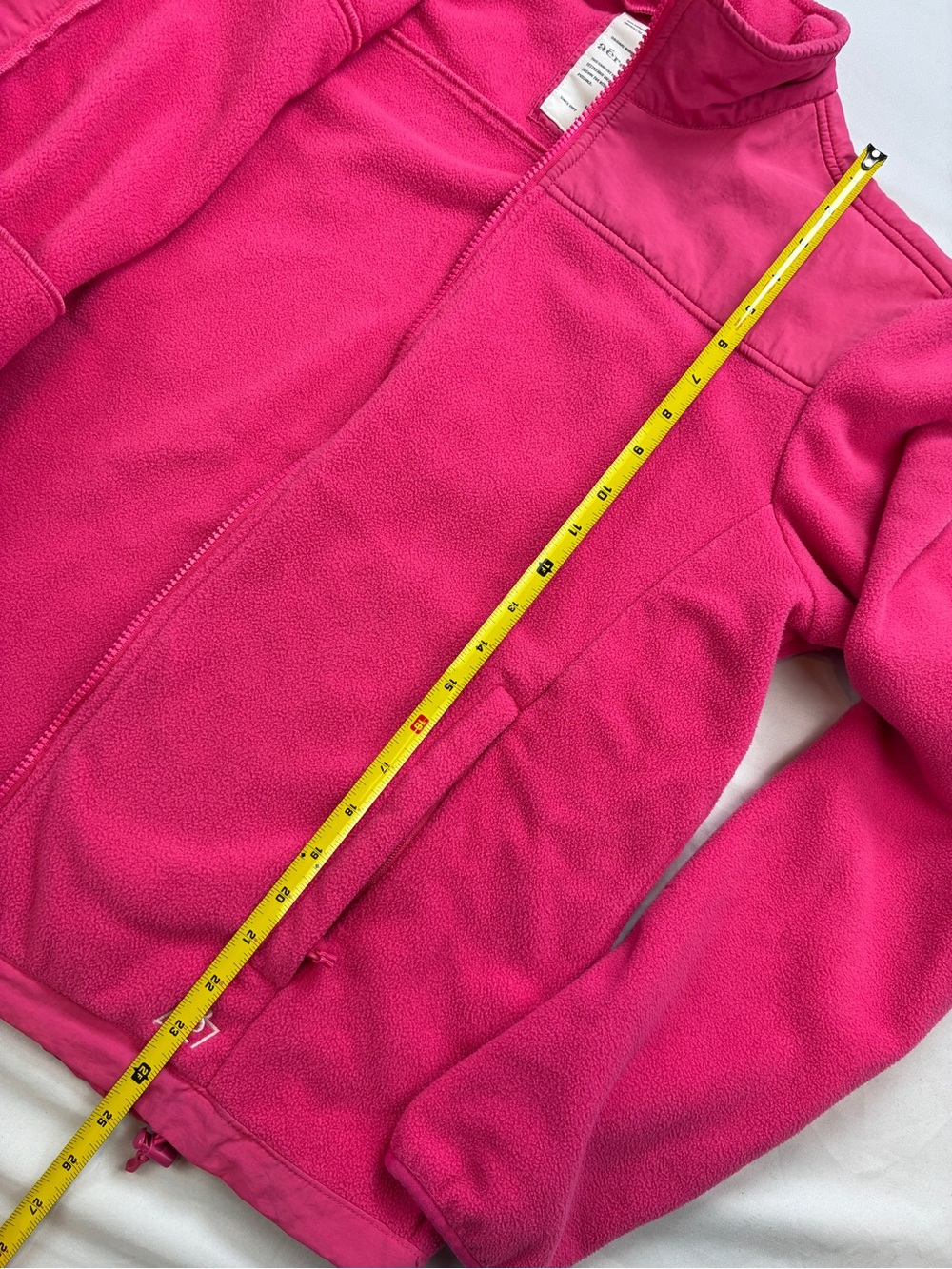 Aeropostale XL Bright Hot Pink Full-Zip Thick Fleece Jacket - Picture 4 of 11